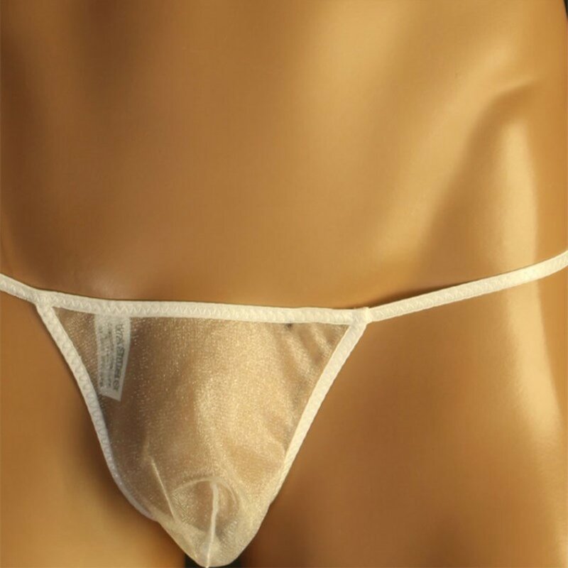 Gay Jockstrap T-Back Sexy G-string Thongs Gay Men Underwear Mesh See-through Panties Low Waist Briefs Men's Bikini Lingerie