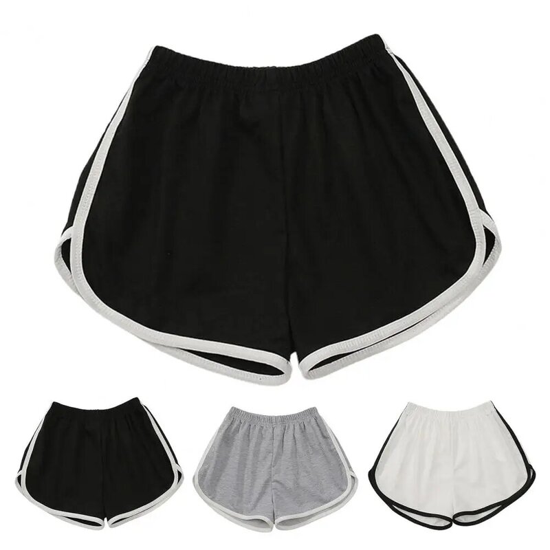 Breathable  Trendy High Waist Women Running Shorts Women Yoga Shorts Stretchy   for Workout