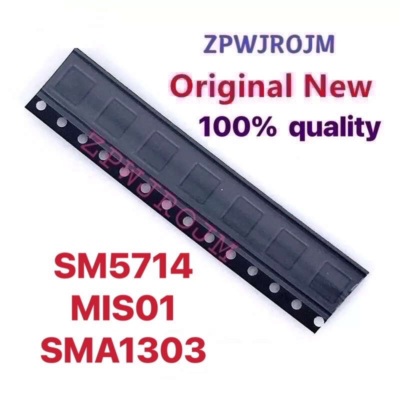 2Pcs M005X03 SM5714 MIS01 SMA1303ชาร์จจอแสดงผลเสียง Ic สำหรับ Samsung A8S G8870