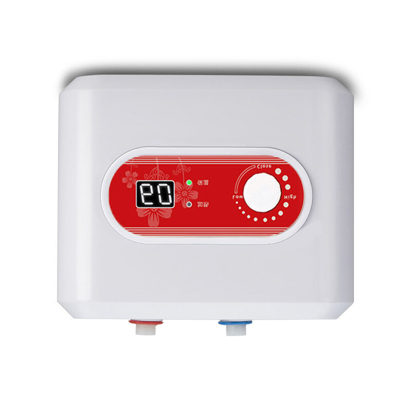 Calentador de agua de cocina de calentamiento rápido de almacenamiento de agua, calentador de agua caliente eléctrico instantáneo con pantalla digital, 10L en la salida