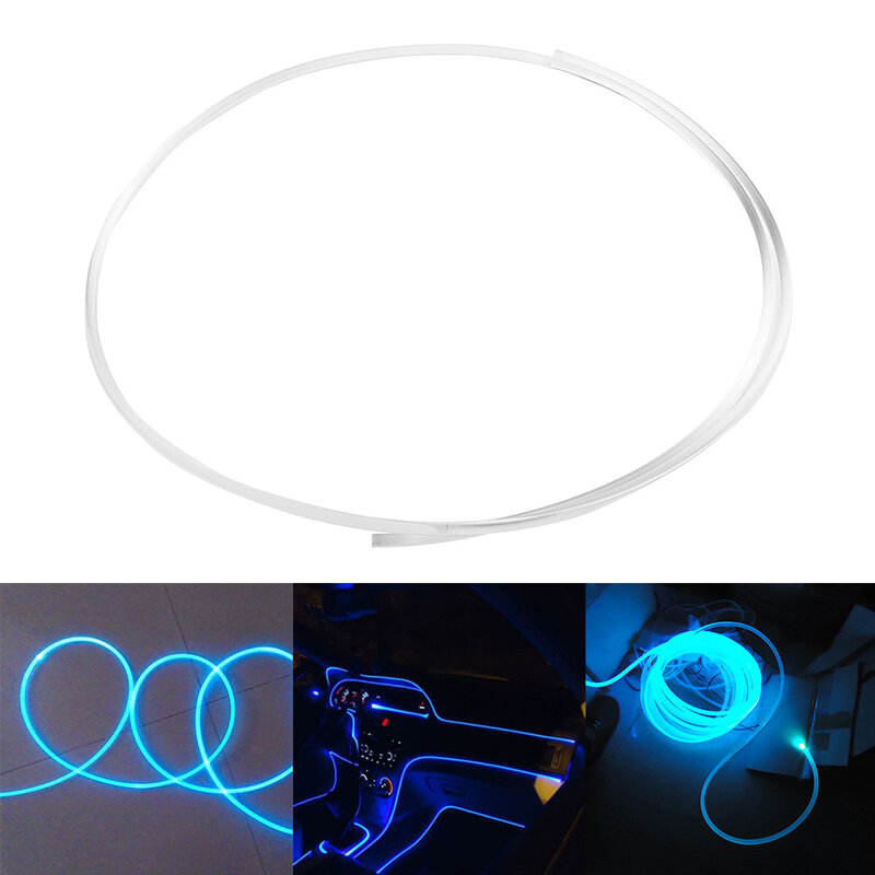 PMMA Side Glow Optical Fiber Cable 1.5/2/3/4mm Diameter Car LED  Optic Cable Ceiling Lighting Lights Bright Party Light Colorful