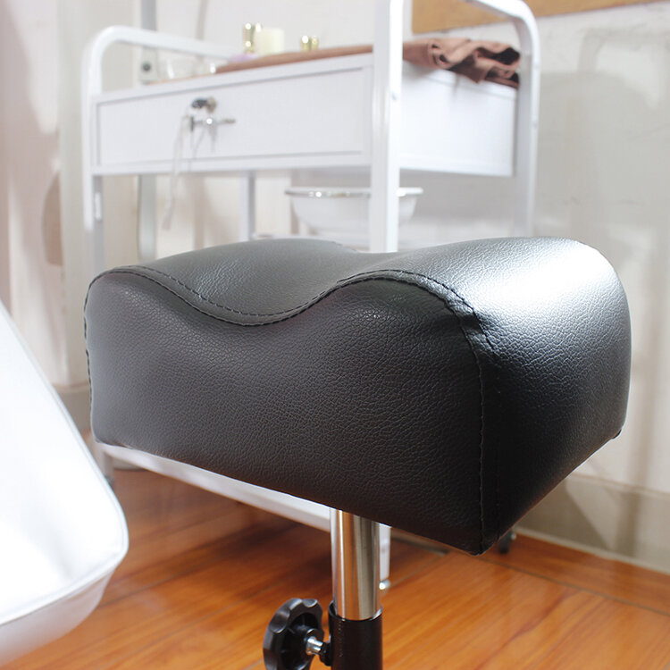 Professional สปาเล็บเท้าเก้าอี้เครื่องมือยกเท้าเล็บขาตั้ง Salon Pedicure เก้าอี้สีขาวสีดำ