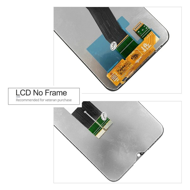 Substituição lcd touch screen para samsung a03s, a037f, a037m, 6.5 polegadas, qualidade aaa