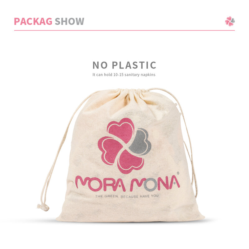 Mora Mona-compresas menstruales reutilizables pequeñas, toallas sanitarias lavables, ecológico, maternidad, compresas de carbón de bambú