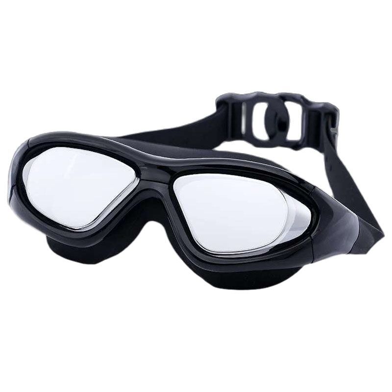 Okulary pływackie dla dorosłych krótkowzroczność maska do nurkowania Anti-Fog sport duże oprawki okulary pływackie na receptę stopień optyczne okulary wodoodporne