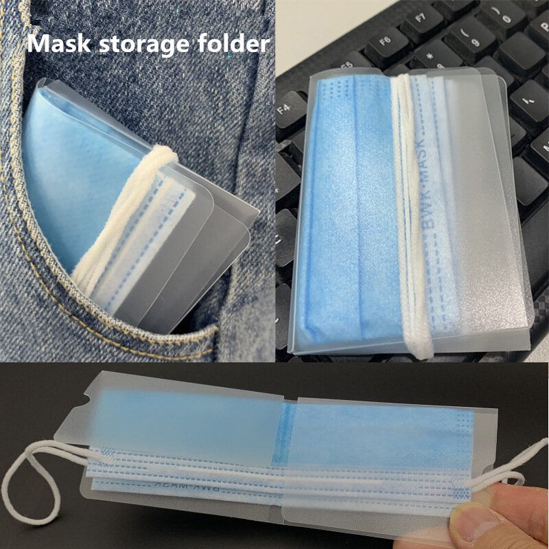 Opvouwbare Maskers Opslag Clip Draagbare Maskers Organizer Container Case Masker Keeper Opberg Baghoes Case Bescherming 2024
