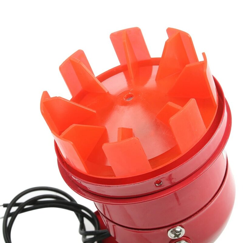 12V DC 24V DC 220V AC 110V AC Red Mini Metal Motor Siren Industrial Alarm Sound electrical guard against theft MS-190
