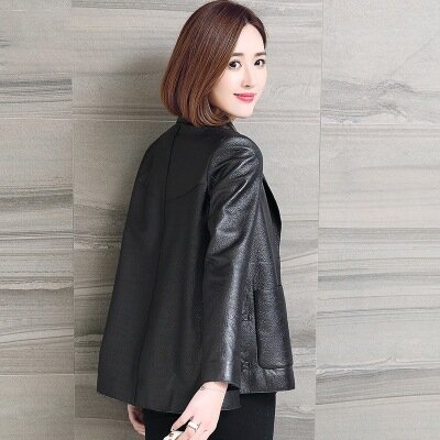 Tao Ting Li Na giacca da donna in vera pelle di pecora primavera R34