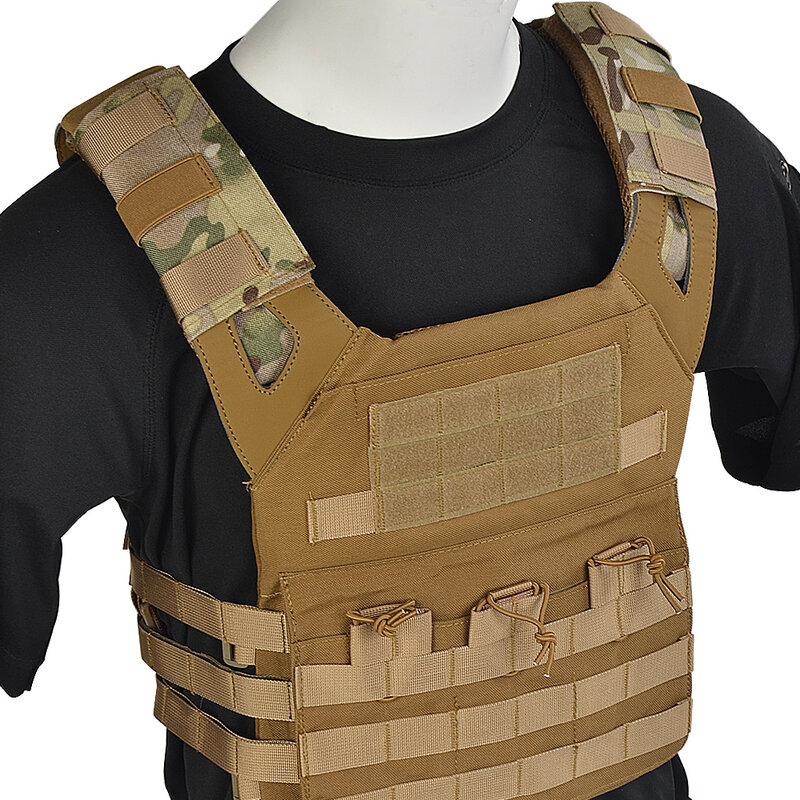 1 Pair Enhanced Tactical Vest Shoulder Pad Wraps Strap Comfort Cushion Molle Web Protect 1000D For FCPC JPC XPC SS Plate Carrier
