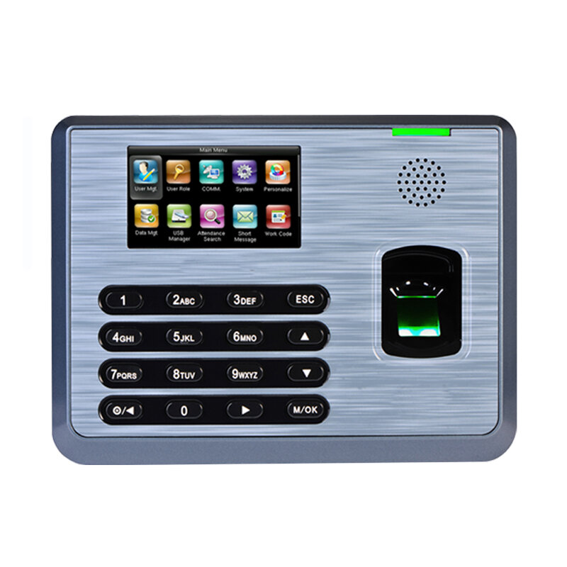 ZK TX628 TCP/IP USB 3000 Pengguna Sidik Jari Waktu Kehadiran 3 Inci Layar Warna TFT Jam Perekam Waktu Biometrik