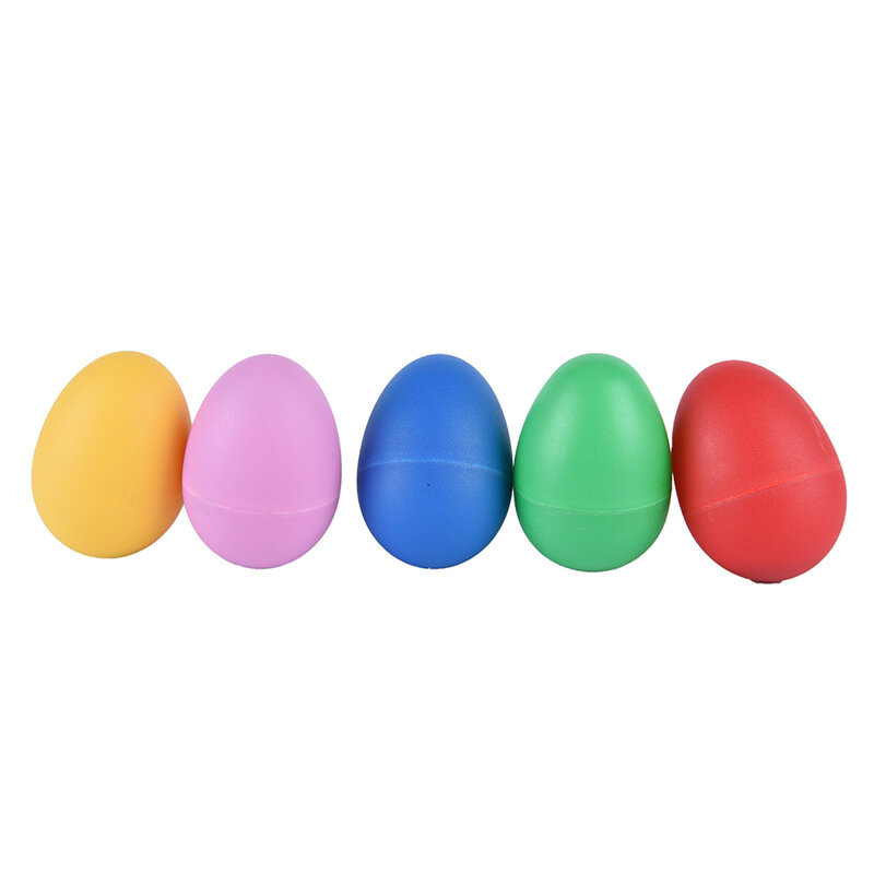 Accesorios para instrumentos musicales, agitador de huevos con sonido colorido, Maracas de percusión, rojo, azul, amarillo y rosa, 5 colores