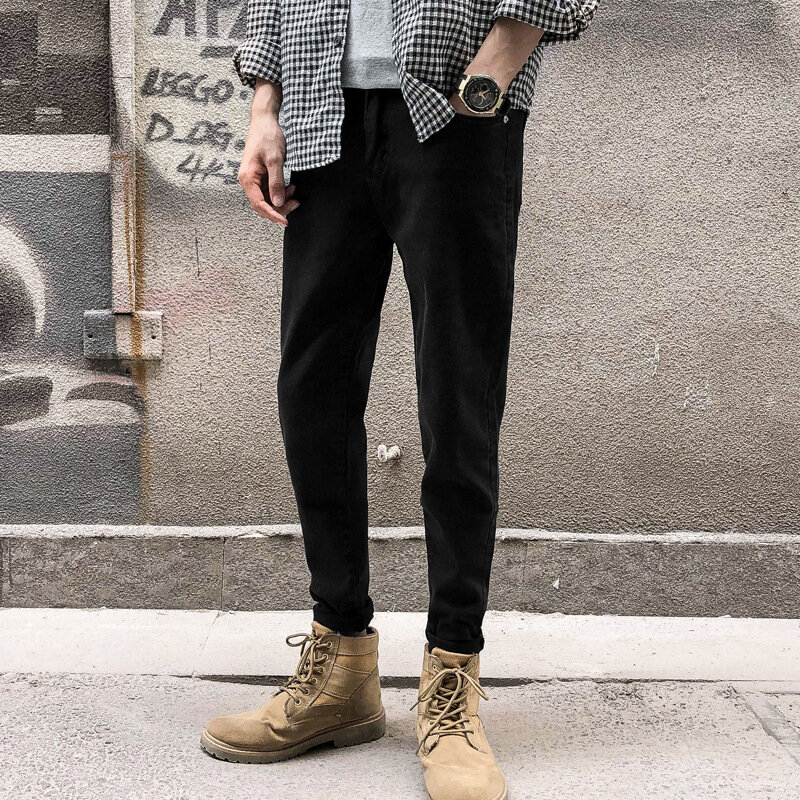 2021 nowe letnie męskie bawełniane przyczynowe długie spodnie wysokiej jakości spodnie męskie