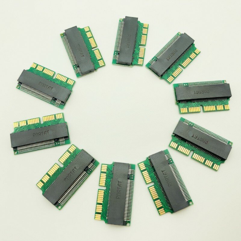 10 sztuk NVMe PCIe M.2 M, M2 SSD karta adaptera do Macbook Air 2013 2014 2015 karty rozszerzeń dla macbook Pro retina A1398 A1465/6