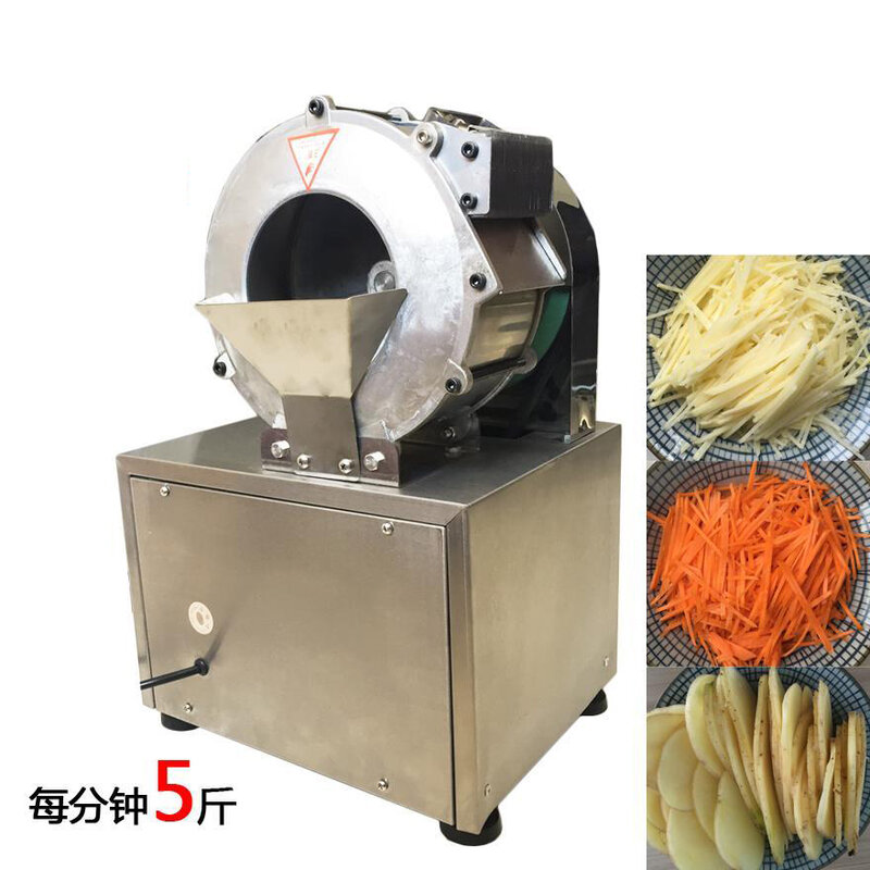 Máquina de corte elétrica multifuncional automática, retalhador de alimentos, pimenta, batata, ralador, máquina de corte para fatiar