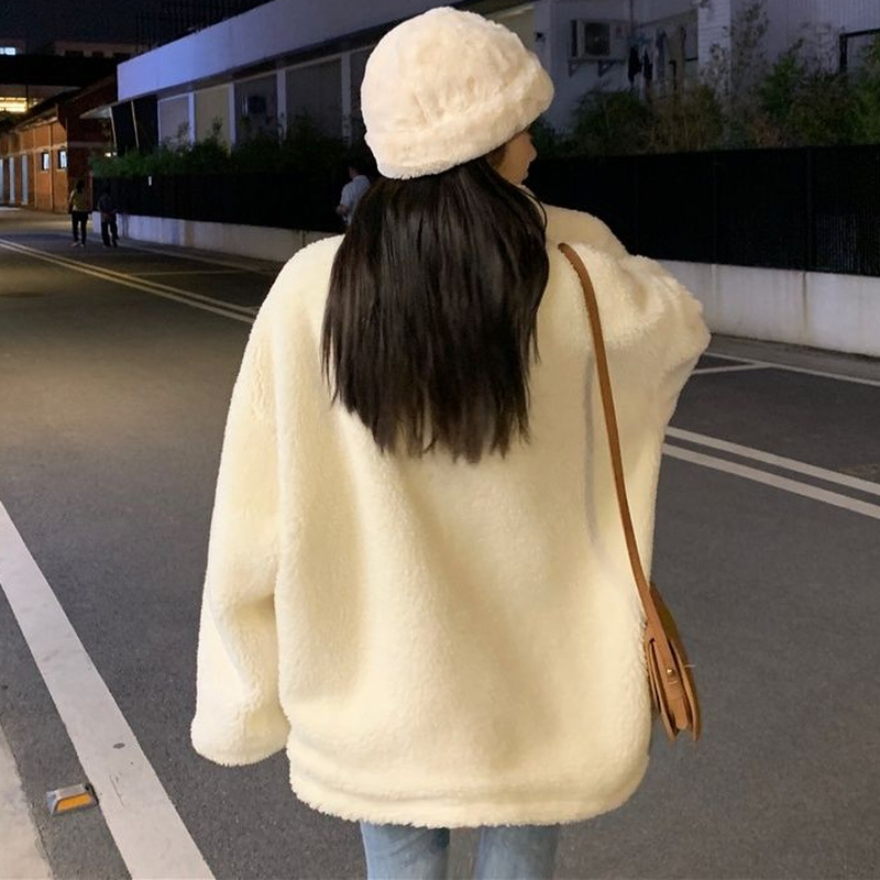 Parkas mulheres inverno grosso quente simples elegante zíper retalhos all-match doce feminino bolsos streetwear macio novo estilo coreano