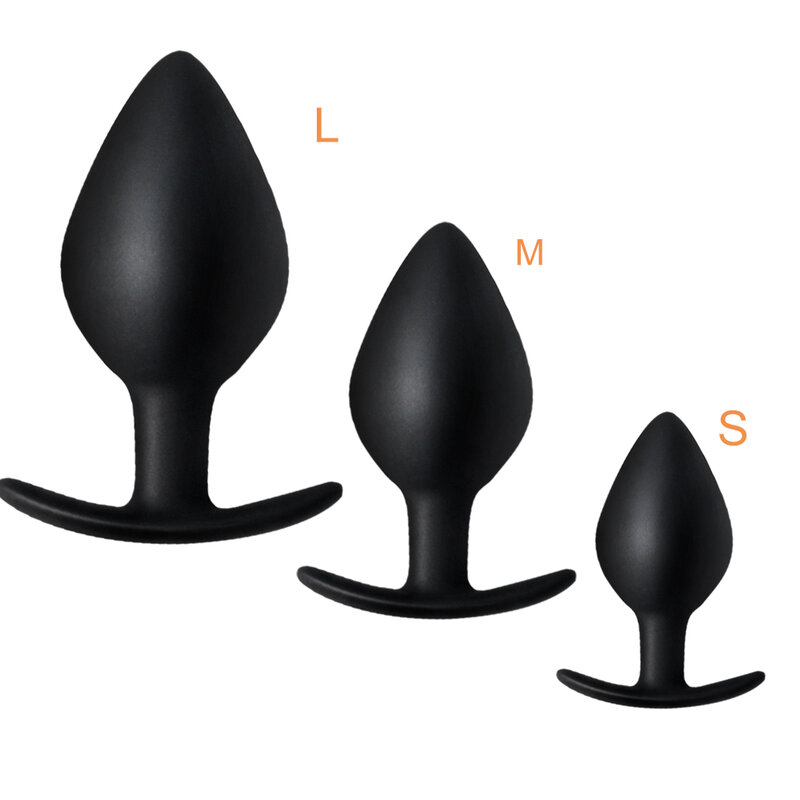3 ukuran berbeda untuk pria/wanita silikon medis Anal pelatih untuk pasangan silikon Butt Plug Anal Plug Unisex seks penghenti seks mainan seks