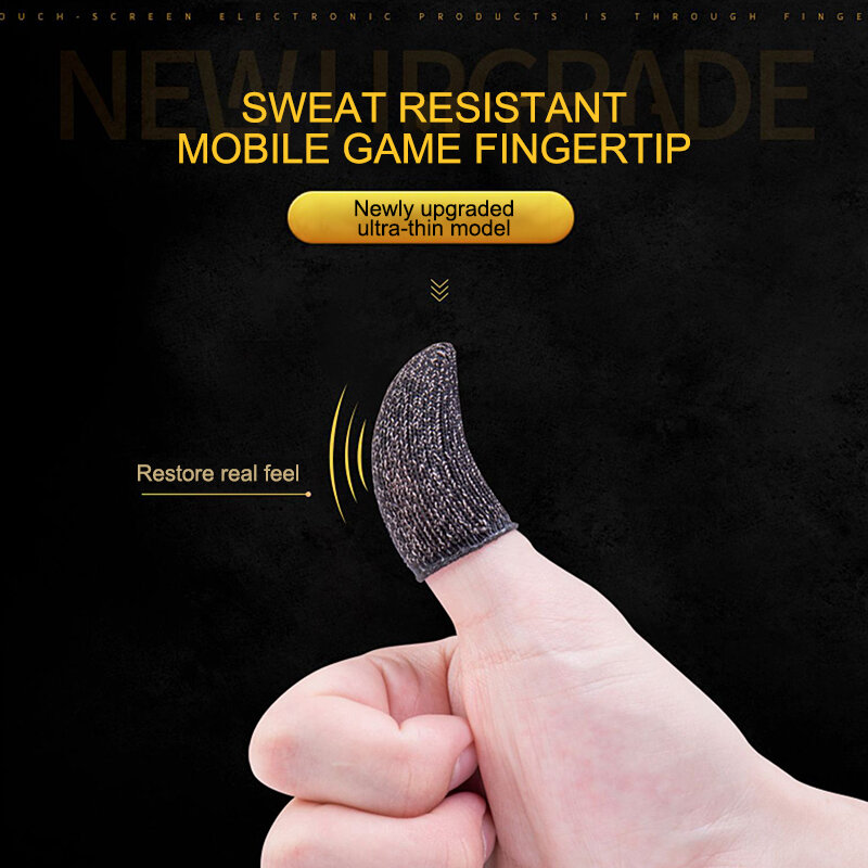 Mobile Finger Sleeve  Game Controller Finger Cover Sweat Proof Gaming Finger Gloves Non-Scratch Sensitive  Mobile Touch Screen