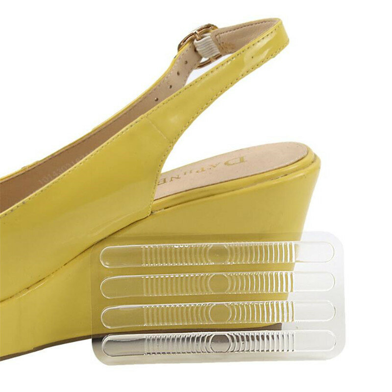 4 unidades/pacote clear insert pad palmilha de alta qualidade moda silicone gel calcanhar almofada protetor sapato novo