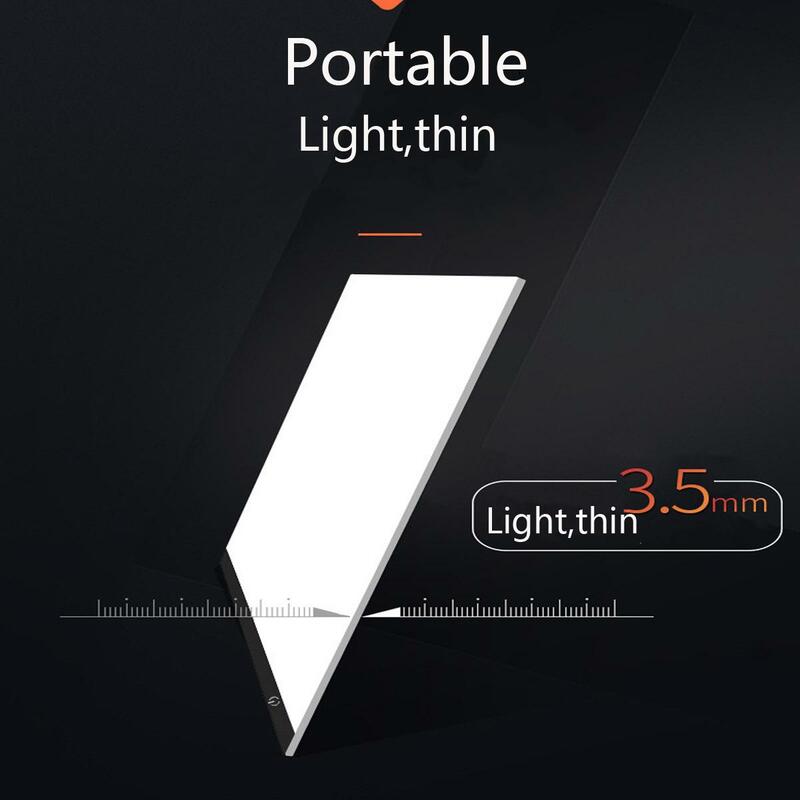 A4 LED แท็บเล็ตดิจิตอล Pad USB LED Light กล่องคัดลอกอิเล็กทรอนิกส์ Art Graphic จิตรกรรมการเขียนตาราง