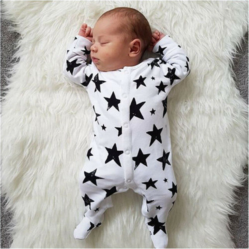 Baby Kleidung Mädchen Overalls Frühling Herbst Neugeborenen Baby Kleidung Cartoon Warme Strampler Sterne Kostüm Baby Infant Junge Kleidung