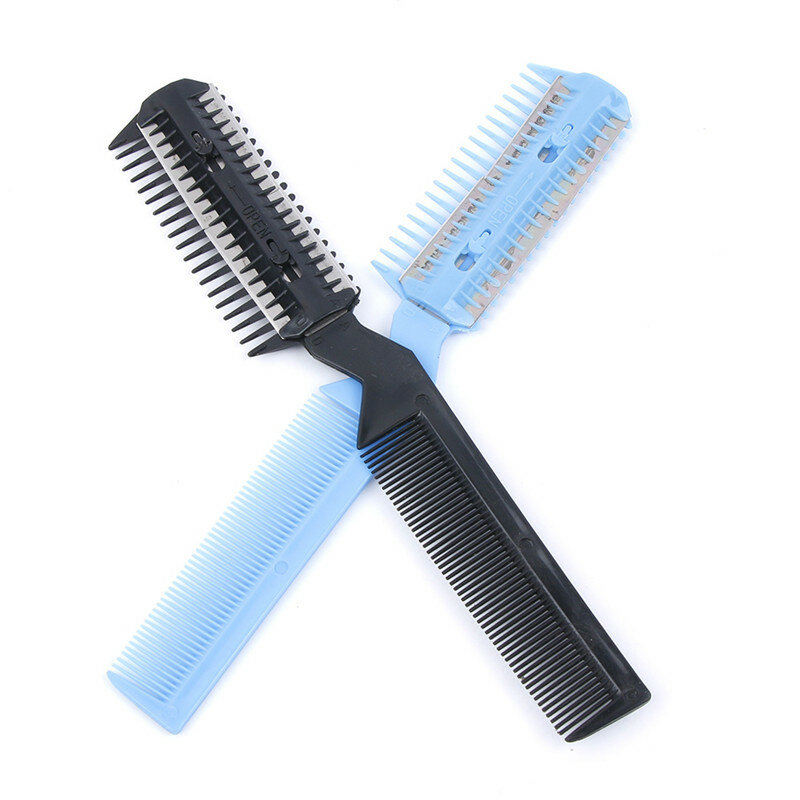 Pet Hair Trimmer Comb Cutting Cut With 2 Blades Grooming Razor Thinning Dog Cat Combs Dog cat Hair Remover hair brush & comb Hot