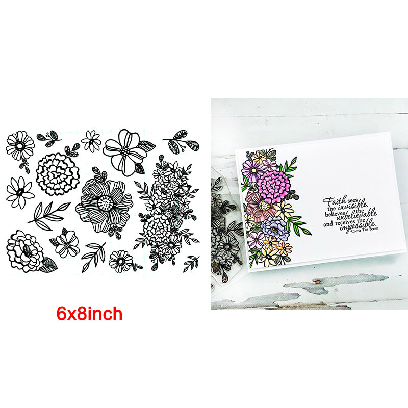 Popular Items Girls Flowers Words Animals Transparent Clear Silicone Stamp For DIY Scrapbooking Cards New 2020