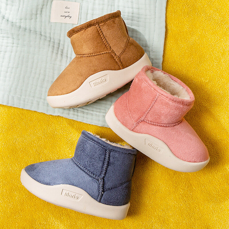 Kids winter ankle boots for girls baby snow boots for boys toddler winter shoes for children boot baby girl home shoes