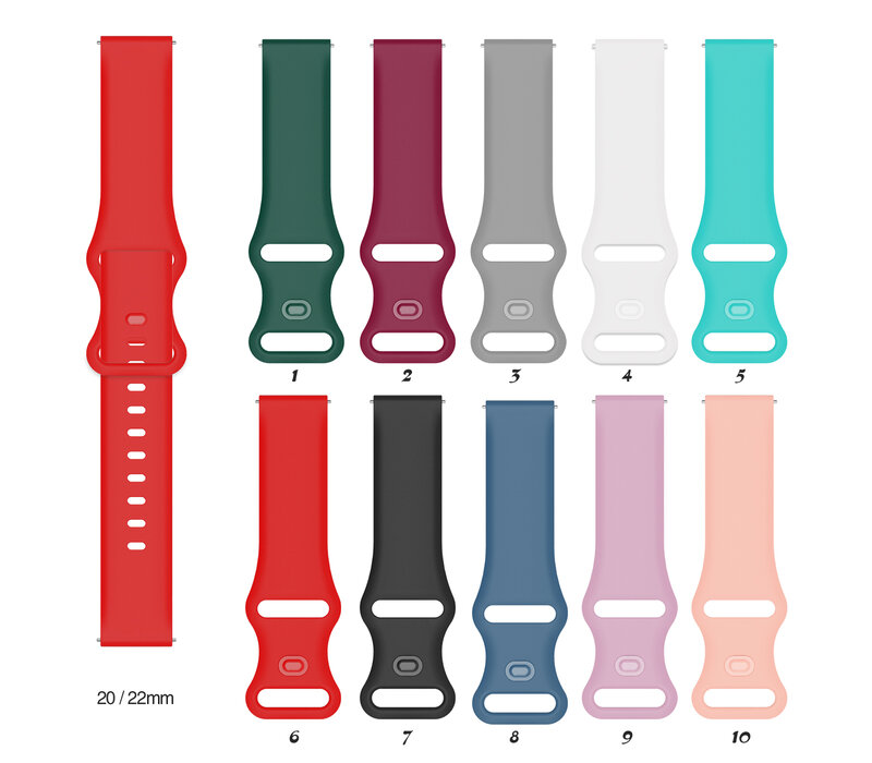 Voor Realme Horloge 2 / 2 Pro Zachte Siliconen Armband 22Mm Strap Smart Horlogeband Vervangende Polsband Voor Realme Horloge S/S Pro Riem