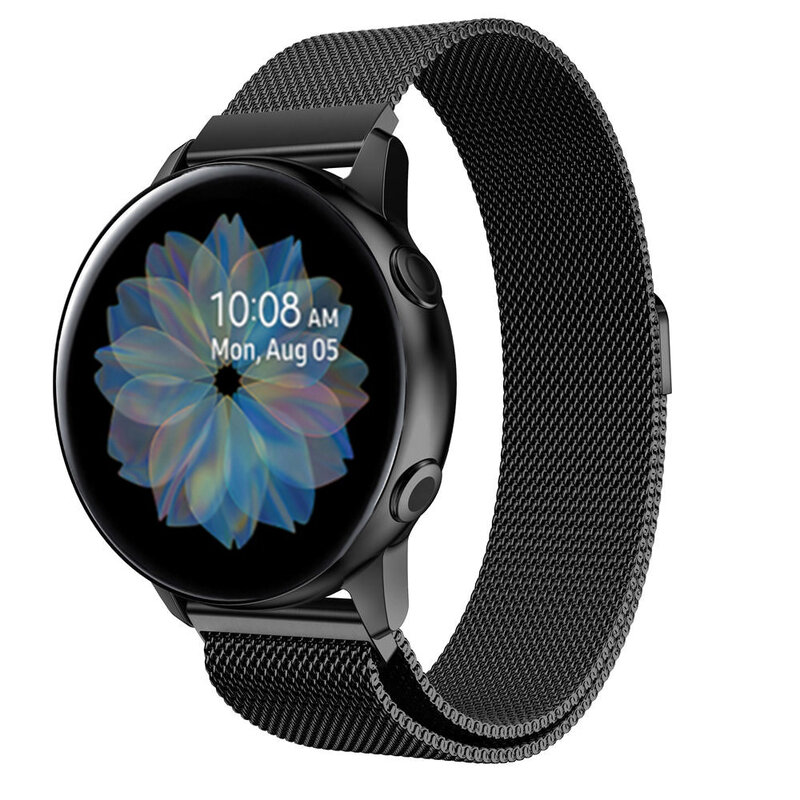 20 мм Миланская петля сменный Браслет для Samsung Galaxy Watch Active 2 40 мм 44 мм браслет из нержавеющей стали для активного отдыха