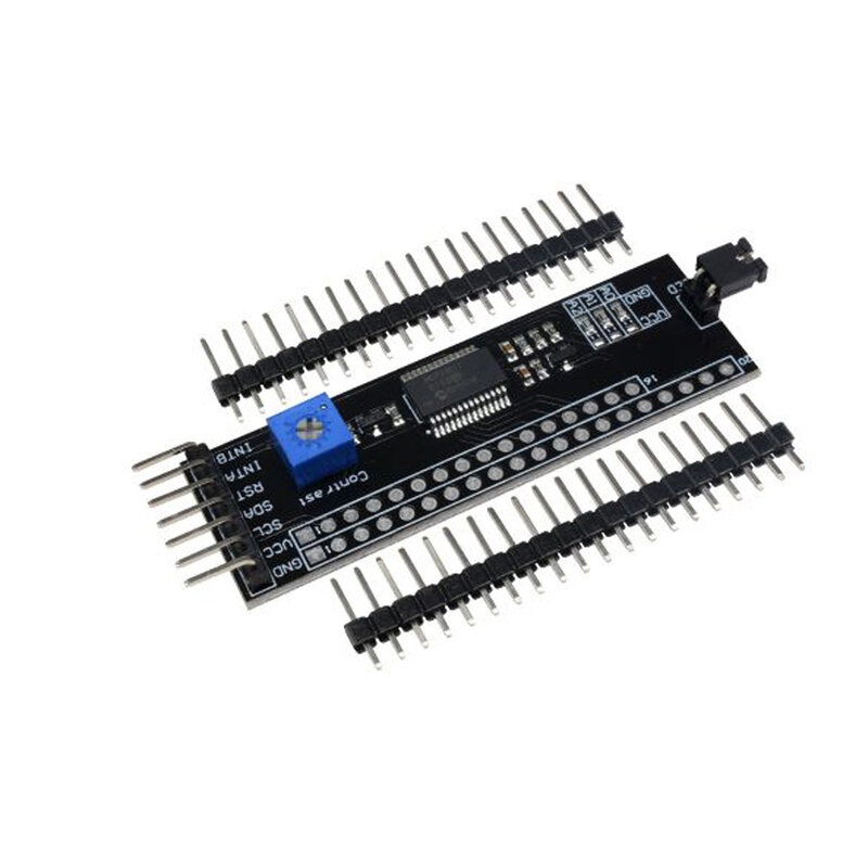 Módulo de exibição lcd para arduino, módulo com luz negra amarela/azul 1602 5v lcd1602 pcf8574t pcf8574 iic/i2c/interface 16x2 caracteres