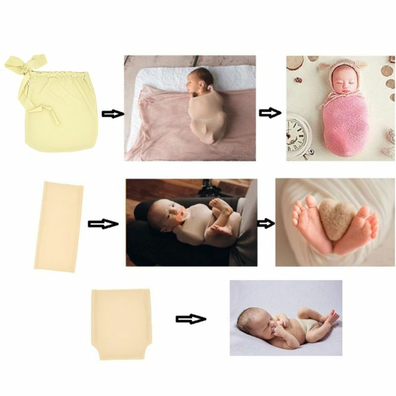 ผิวนุ่มถุงห่อห่อ Buddy ผ้าอ้อมสำหรับทารกแรกเกิดการถ่ายภาพ Handy Assistant Props ทารกแรกเกิด
