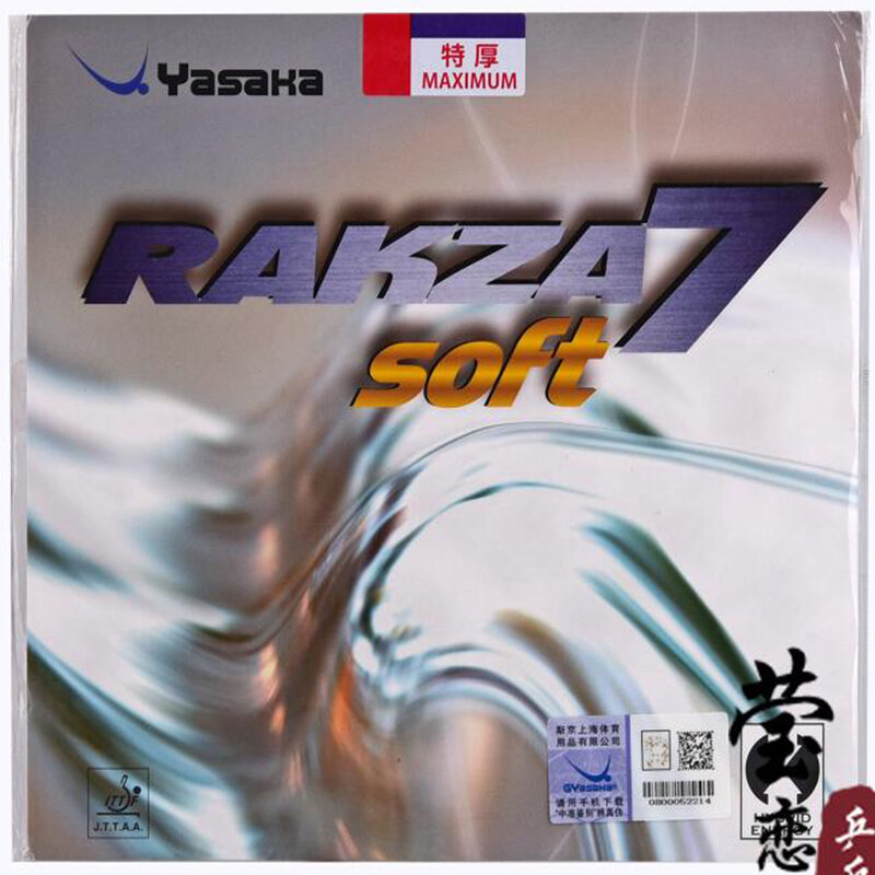 Original yasaka RAKZA 7 (B-77) และ RAKZA 7 (B-76) ตารางเทนนิสยาง made in energy ยางสำหรับไม้เทนนิสตาราง