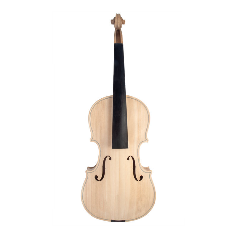 Full Size DIY Violin Unfinished Violin Fiddle 4/4 Size Instrument Accessories Violin String Top Spruce Back Maple Tonewood SET