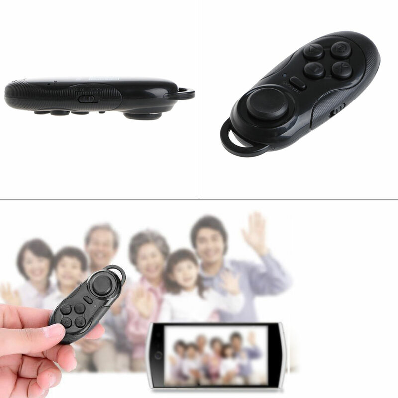 Mini Bluetooth Gamepad kontroler do gier pilot do selfie dla systemu Android/iOS komórkowy tablet z funkcją telefonu Mini PC Laptop tv, pudełko
