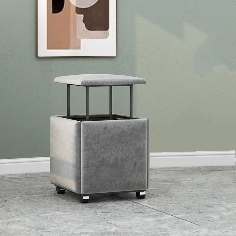 5 Buah Sederhana Rubik Kubus Kursi Sofa Bangku Hemat Ruang Ruang Tamu Kombinasi Bangku Kulit Persegi Kursi Sepatu Bangku Rumah Tangga
