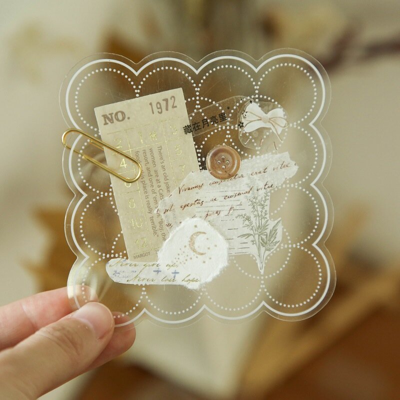 Collage Small Card Literary Card Hand Account Decorative Material Card Mr. Paper Spelling Together Series Ins Simple