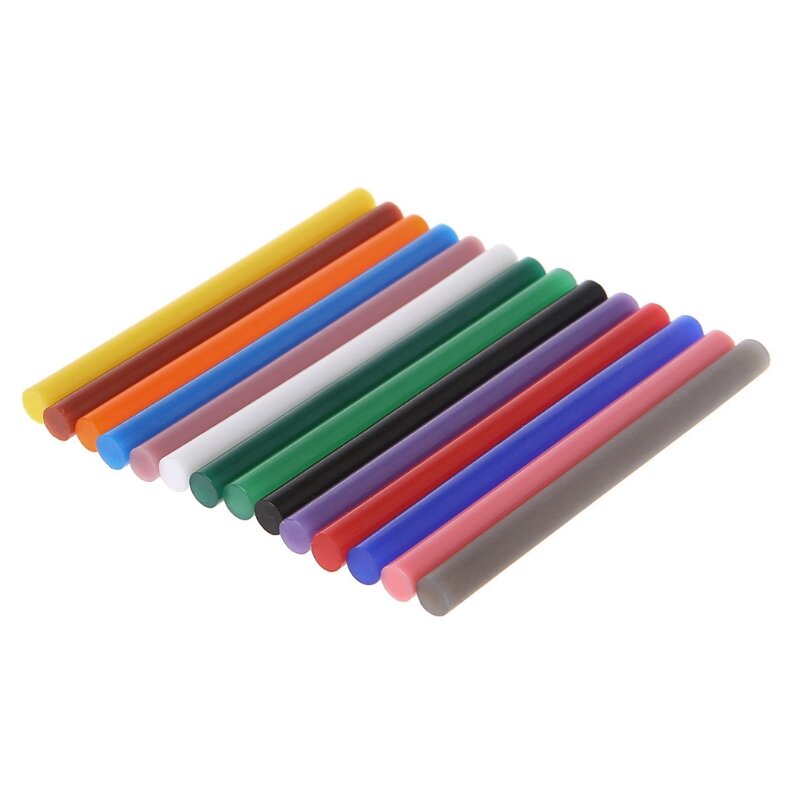 De Beste En Nieuwe 14Pcs Hot Melt Lijm Stick Mix Kleur 7Mm Viscositeit Voor Diy Ambachtelijke Speelgoed Reparatie gereedschap