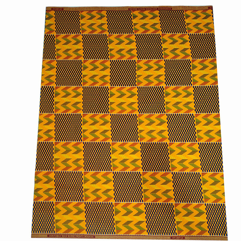 2020ファッションアフリカナイジェリアanakra真の本物のワックスファブリックkitengeファワックス縫製ポリエステル素材生地6ヤード