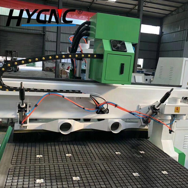 Mesin Pemotong Kayu Bingkai Dorong CNC Alat Pembersih Debu Hisap Silinder Kaliber 98Mm Dorongan Maju dan Mundur