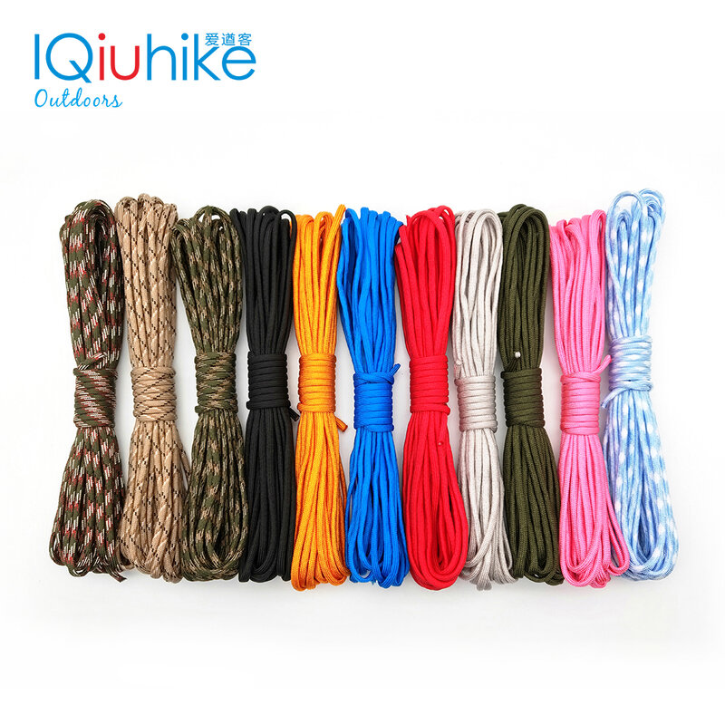 5M，31M Paracord 550 Paracord Parachute Cord Lanyard Rope Mil Spec Type III 7 Strand Climbing Camping Survival Paracord