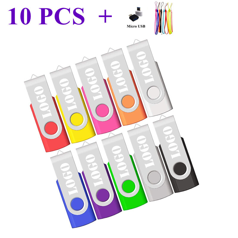 Mini usb flash drive 2.0, 4gb, 8gb, 16gb, 64gb, 32gb, presente do logotipo livre, 10 pcs/lot