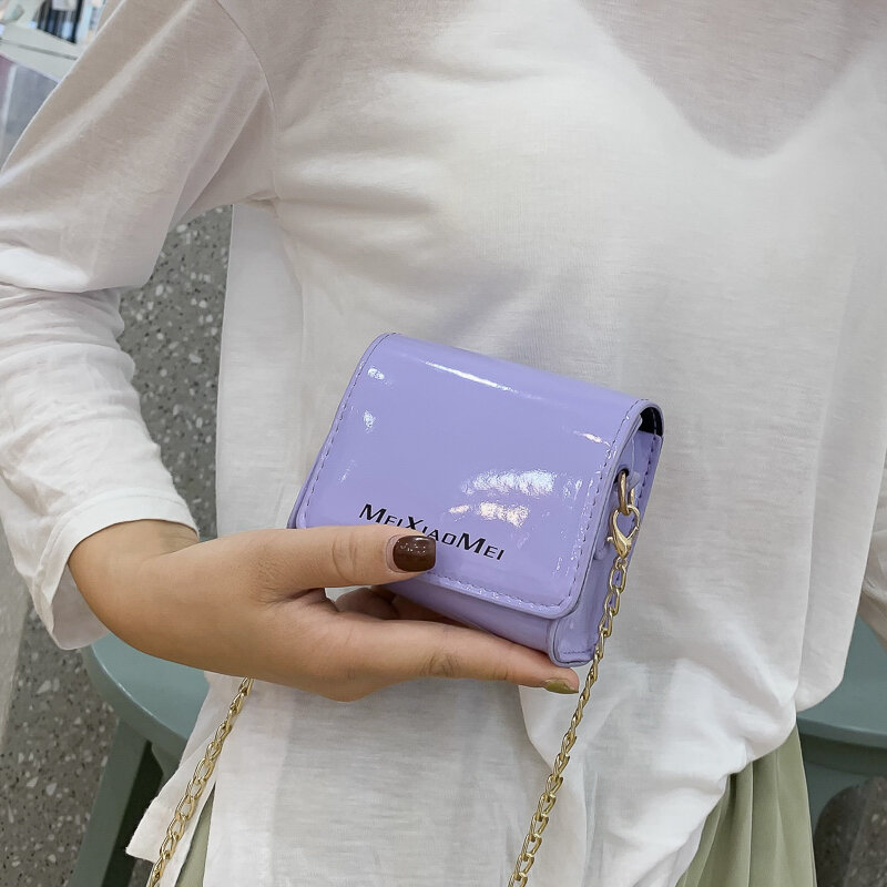 Искусственная кожа, маленькая сумка с клапаном для женщин 2020 Новый Hipster модный квадратный сумка через плечо женские сумки сумочки на цепочк...