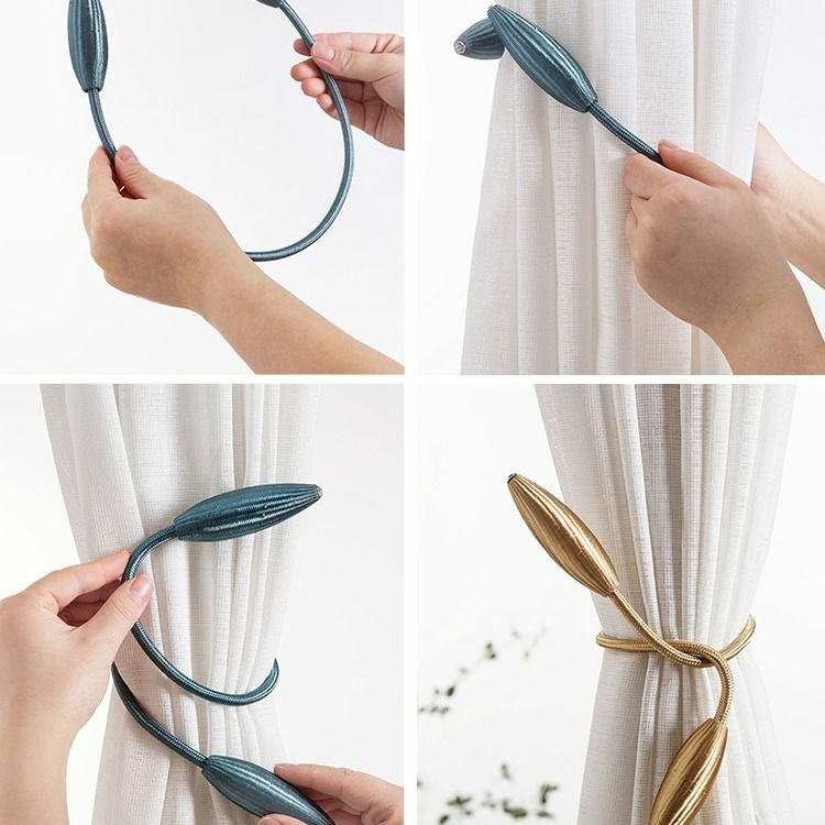 1PC  Curtain Tieback High Quality Holder Hook Buckle Clip Polyester Pretty and Fashion Decorative Home Accessorie