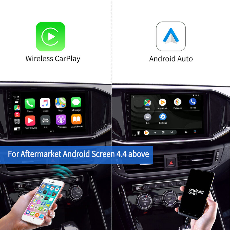 Carlinkit untuk Apple CarPlay Dongle Nirkabel Android USB Otomatis untuk Memodifikasi Layar Android Mobil Carplay2air Mirrlink Carplay Box