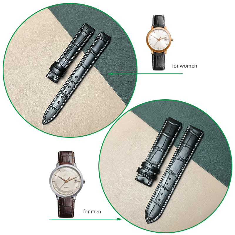 Pesno nadaje się do Rado COUPOLE CLASSIC R30939125/R30554105 skóra cielęca skórzany pasek zegarka zegarki damskie męskie akcesoria