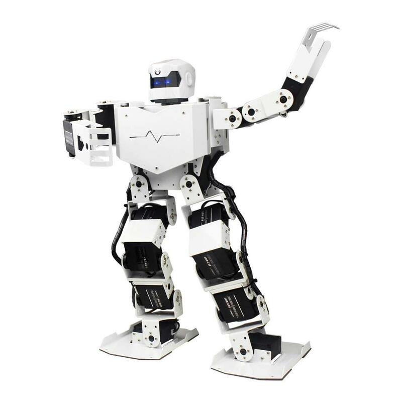 16DOF Nhảy Hai Chân Robot Hình Người Bộ Với Ứng Dụng Miễn Phí, MP3 Mô Đun, chi Tiết Video Hướng Dẫn Hỗ Trợ Hát Múa (Lắp Ráp)