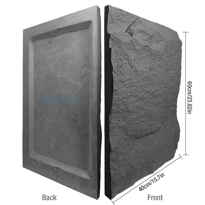 60X40Cm Batu Simulasi Tinggi 3D Stiker Dinding Pola Batu Wallpaper Meliputi Ruang Tamu Batu Bata 3D Panel Dinding Cetakan Ubin