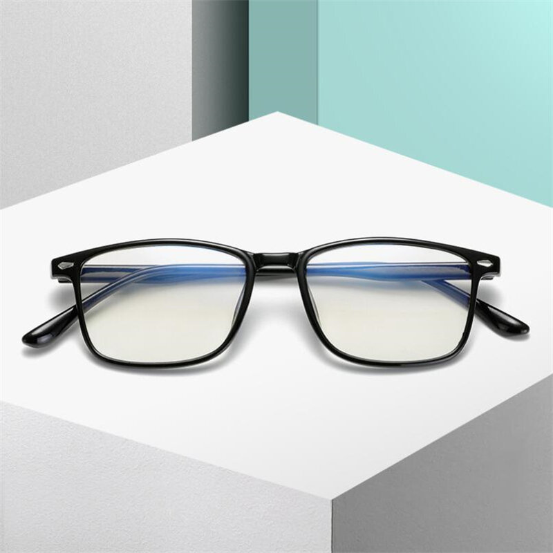 Óculos de miopia com revestimento azul para homens e mulheres, óculos míope, moda unissex, 0-1-1.5 -2 -2.5 -3 -3.5 -4 -4.5 -5 -5.5 -6.0