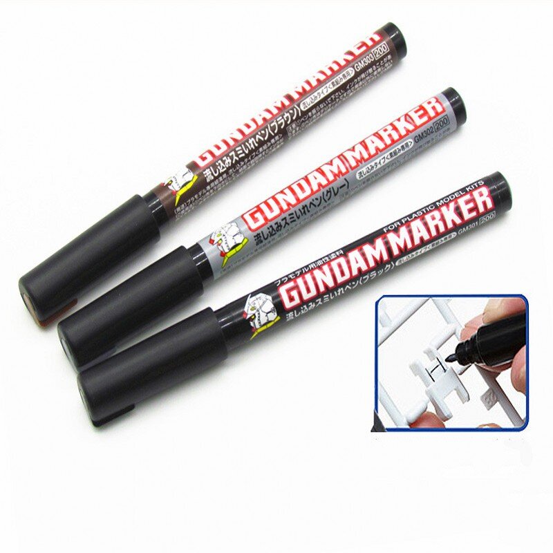 Ручка MR.Hobby GM301P/302P/303P/GM300, инструмент для пропускания/утечки, для моделирования Gundam, инструменты для рисования, маркер для стирки, хобби