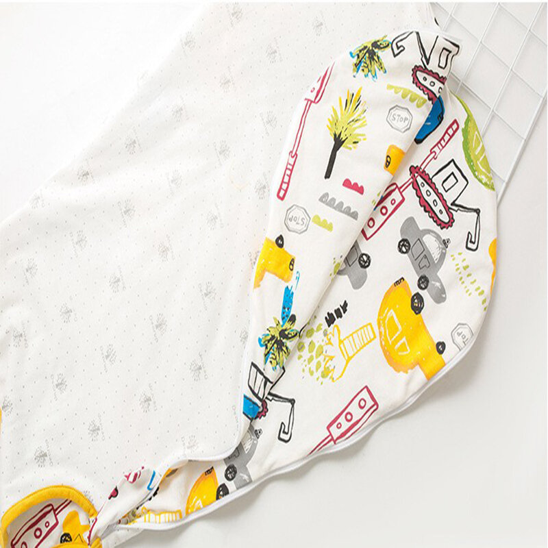 Happyflute спальный мешок на молнии для новорожденных с коротким рукавом, хлопковое спальное одеяло, постельные принадлежности